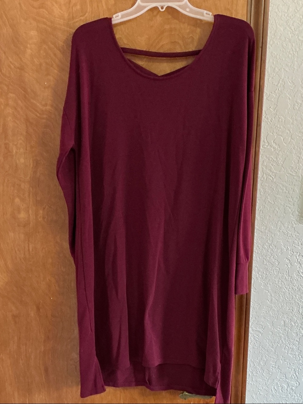 GNW Long Sleeve Tunic in Wine